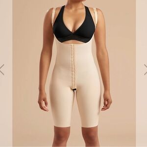 Marena Recovery - Girdle with High Back - Short Length - Medium - Beige